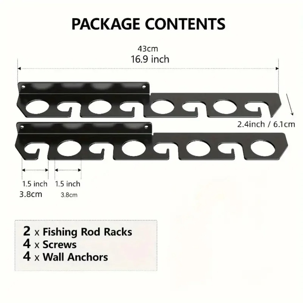 Support mural pour canne à pêc - Fishing Rod Rack avis et prix